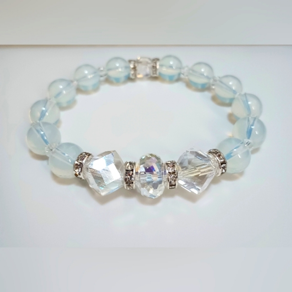 Opal Holographic Beaded Bracelet